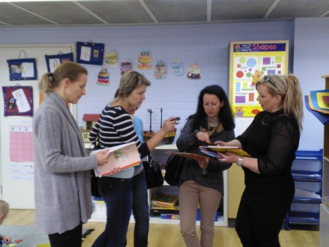 Russian day care experts were interested in the pre-school materials in English Playschool, Jyväskylä.