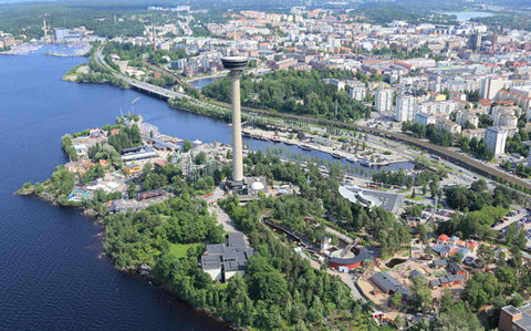 City of Tampere is surrounded by lakes
